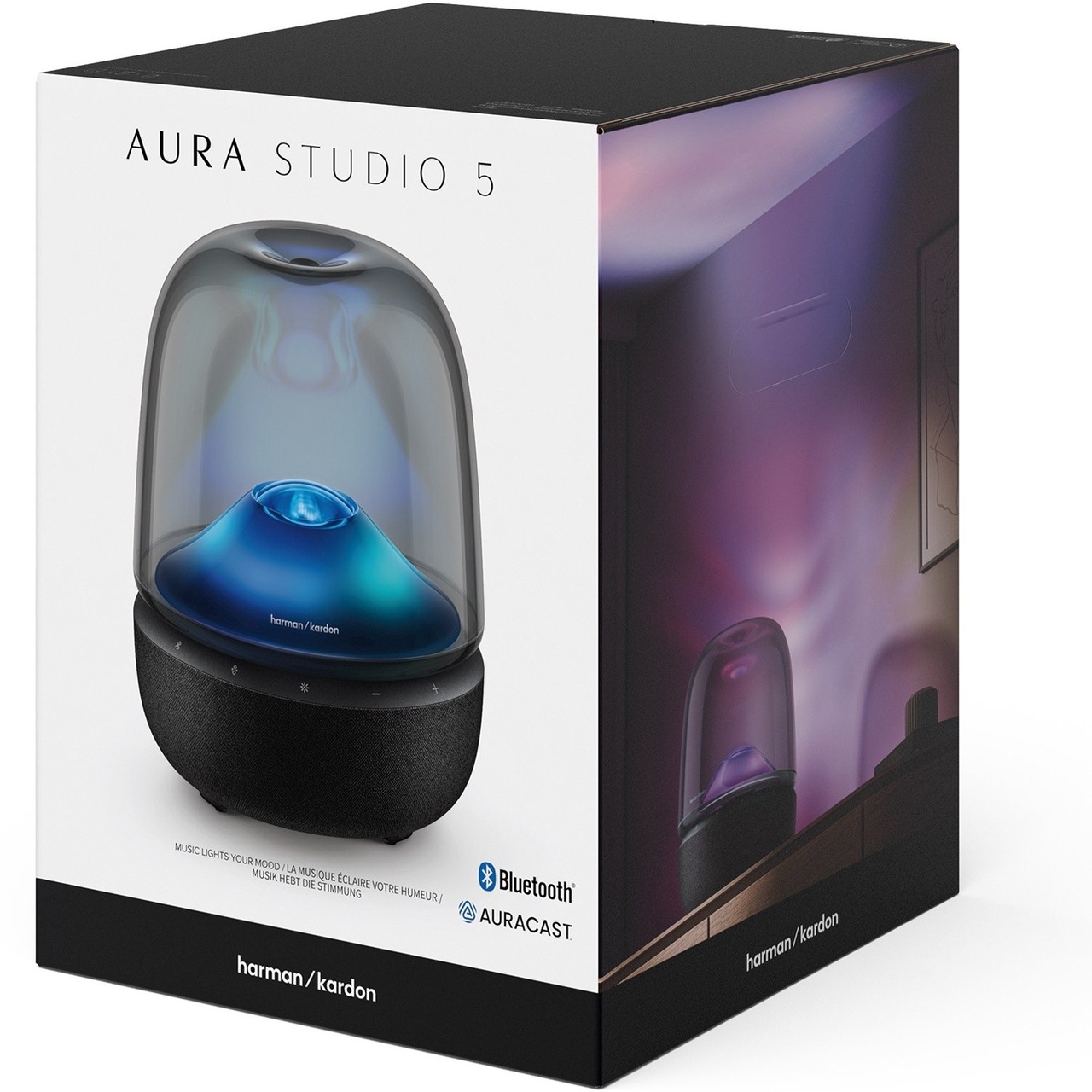 اسپیکر بلوتوثی قابل حمل Harman Kardon مدل AURA STUDIO 5 - مشکی (گارانتی 18 ماهه شرکتی)